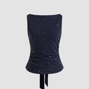 NWT Cider Boat neck rhinestone shirt